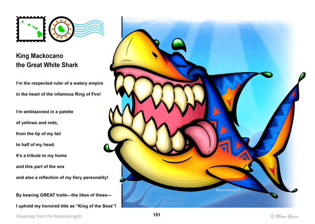 King Mackocano the Great White Shark Premium Plush Toy