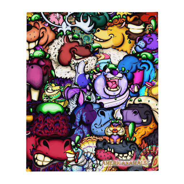 The Beanibeings: AmeriCanamals! Lightweight Throw