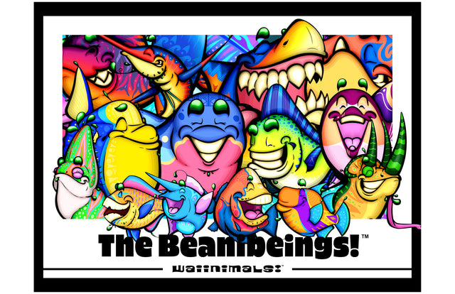 The Beanibeings: Waiinimals! Collage Poster