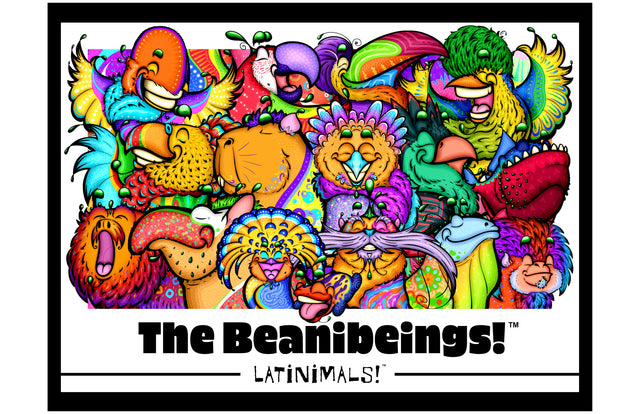 The Beanibeings: Latinimals! Collage Poster